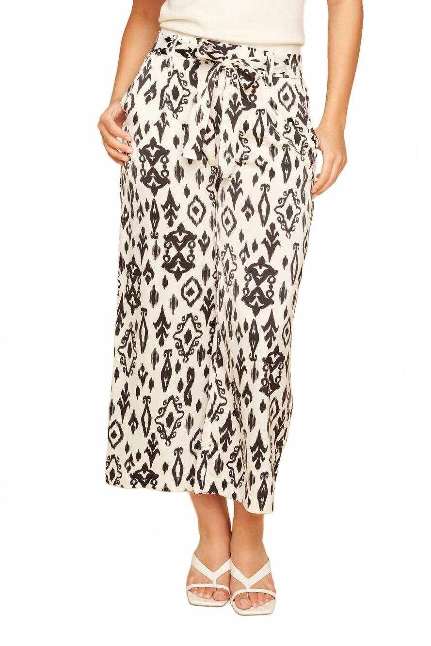 NEW RENUAR woven pants in creme combo